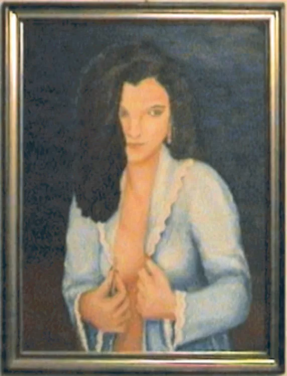 Donna con vestaglia